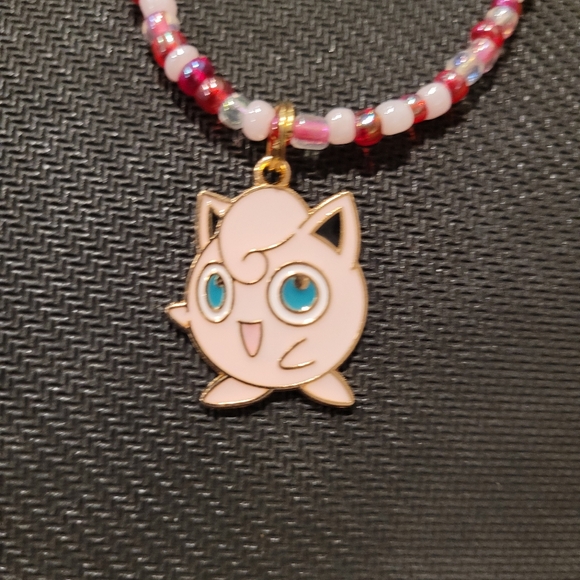 Pokemon Jewelry - Jigglypuff Beaded Necklace